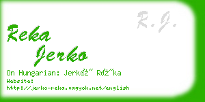 reka jerko business card